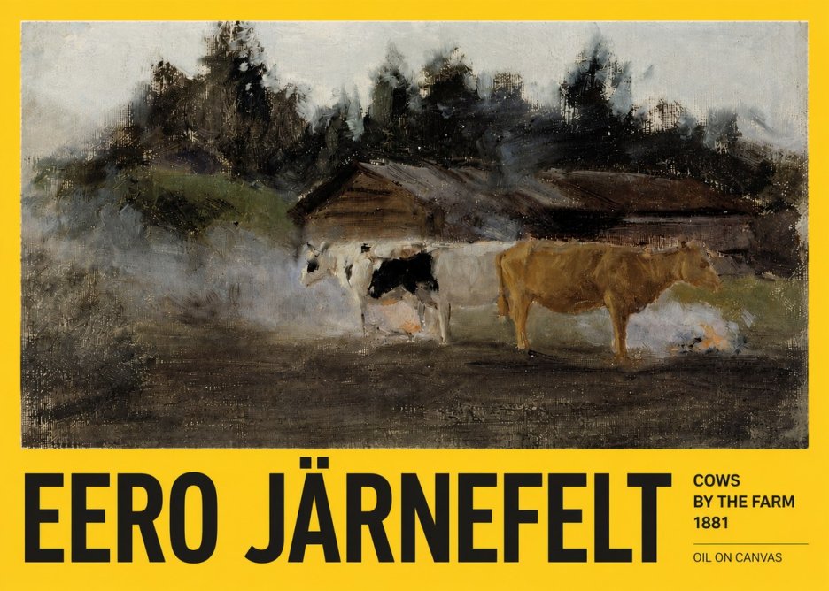 Eero Järnefelt Cows by the Farm · 1881 No4 - Plakát