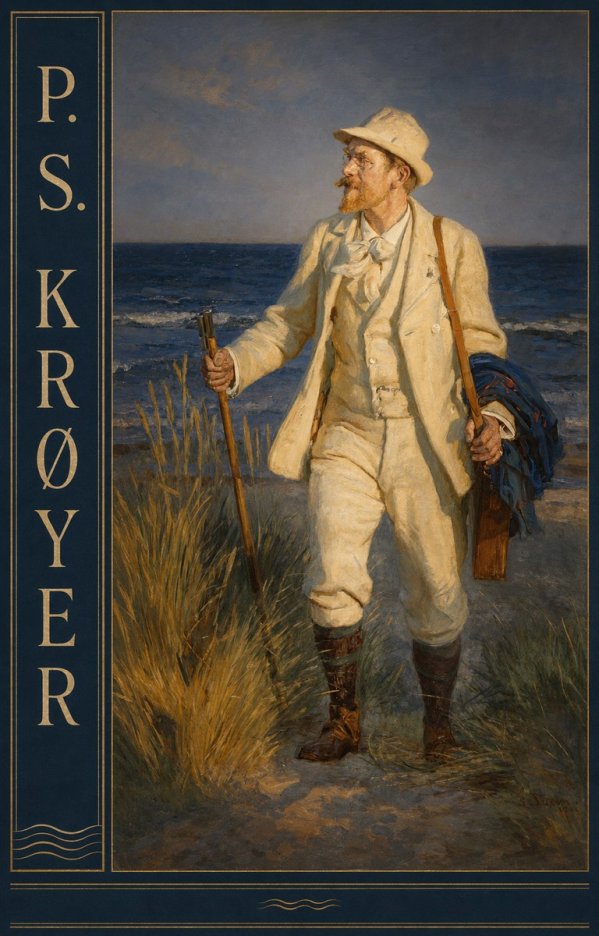 P.S. Krøyer Self-portrait by the Beach No5 - Plakát