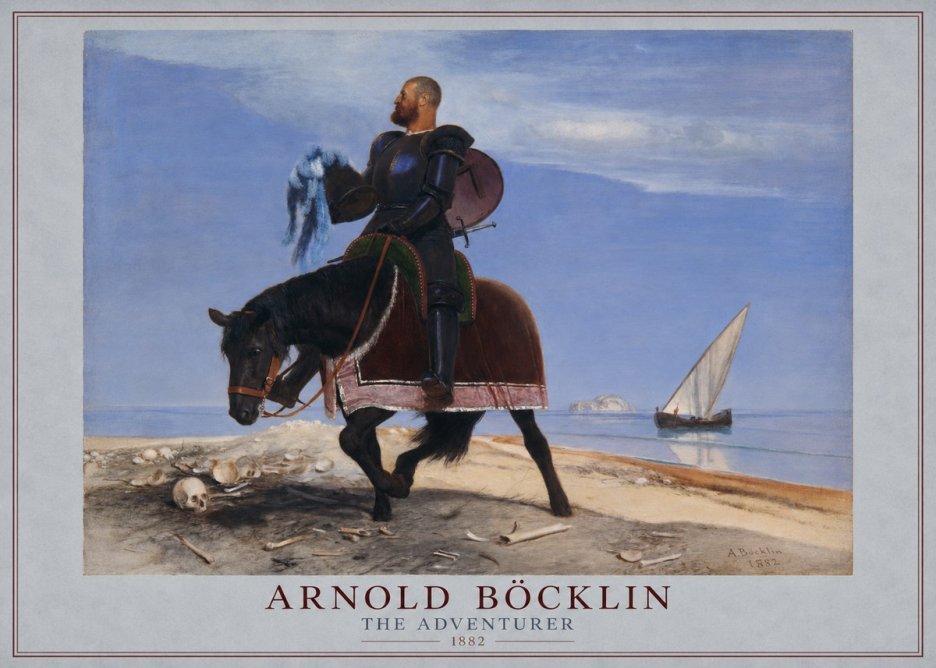 Arnold Böcklin The Adventurer No1 - Plakát