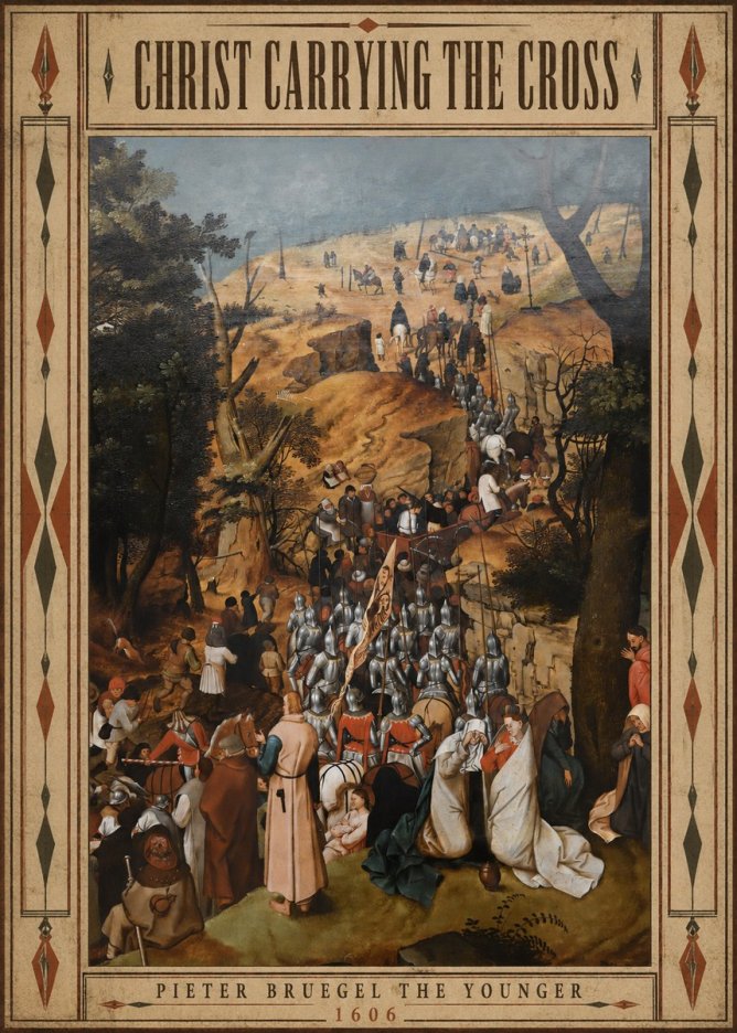 Pieter Bruegel Christ Carrying the Cross I No5 - Plakát