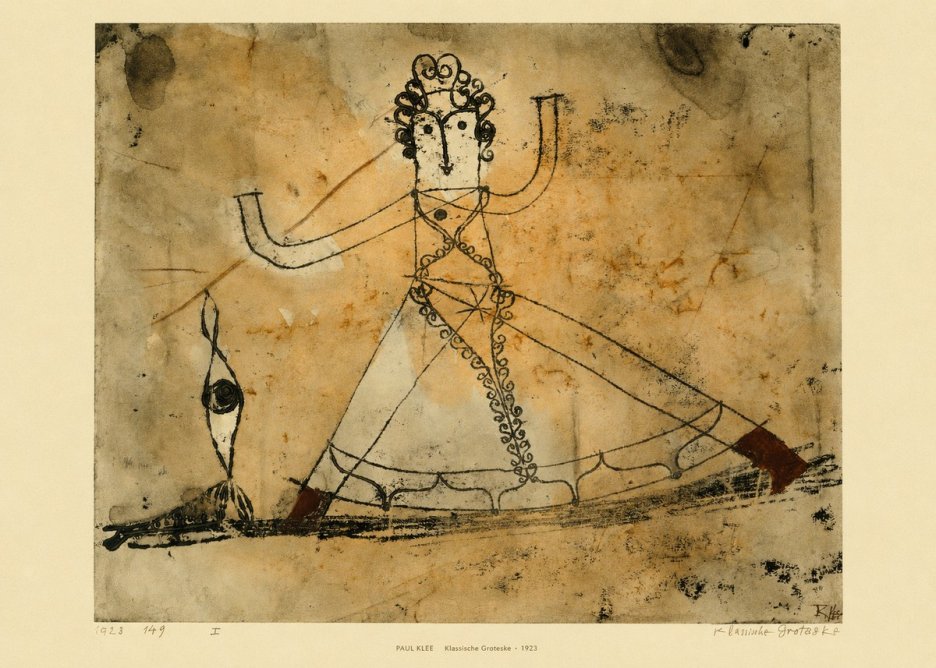 Paul Klee Klassische Groteske No5 - Plakát