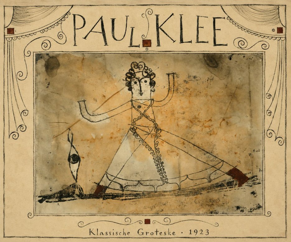 Paul Klee Klassische Groteske No6 - Plakát