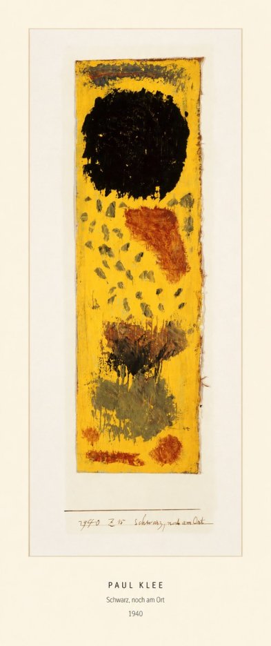 Paul Klee Schwarz, Noch Am Ort No5 - Plakát