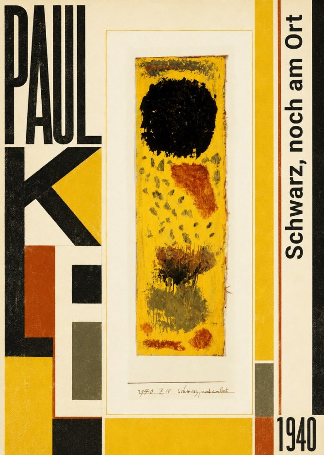Paul Klee Schwarz, Noch Am Ort No6 - Plakát