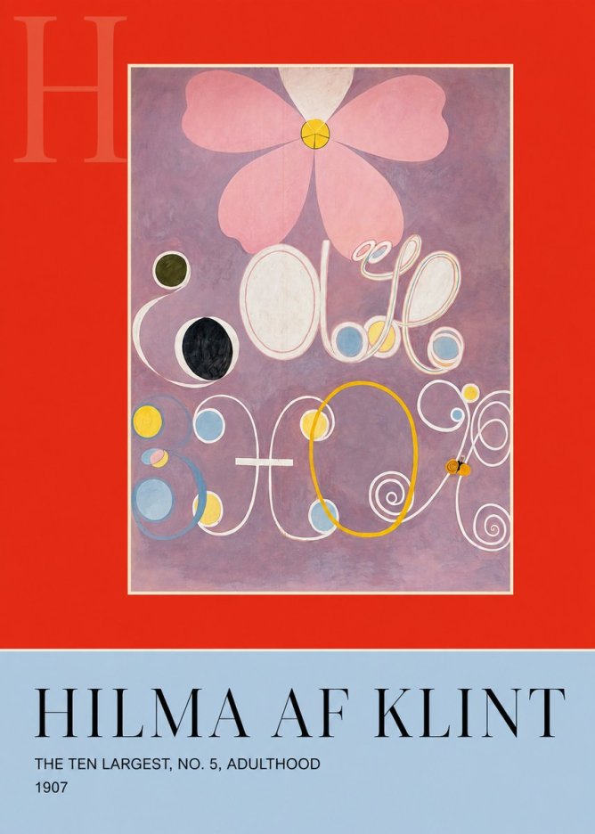 Hilma af Klint The Ten Largest, No. 5, Adulthood No6 - Plakát