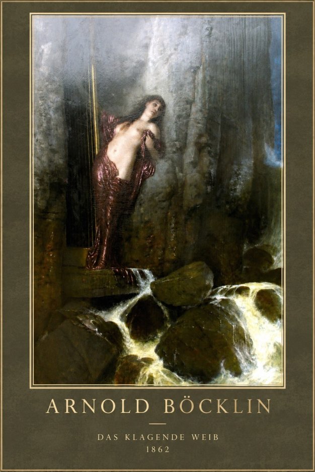 Arnold Böcklin Das Klagende Weib No1 - Plakát