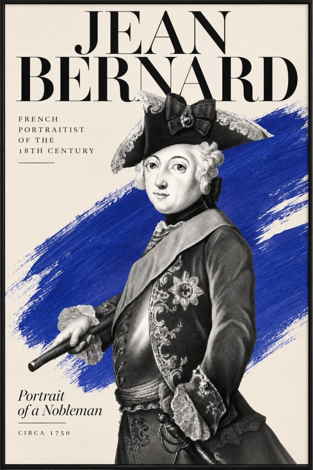 Jean Bernard Portrait of a Young Nobleman No6 - Plakát