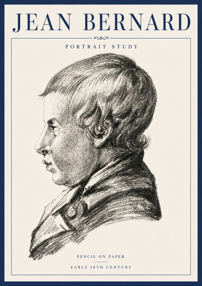 Jean Bernard Portrait Study I No6 - Plakát