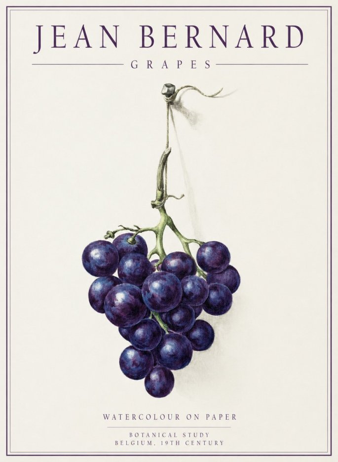 Jean Bernard Grapes No1 - Plakát