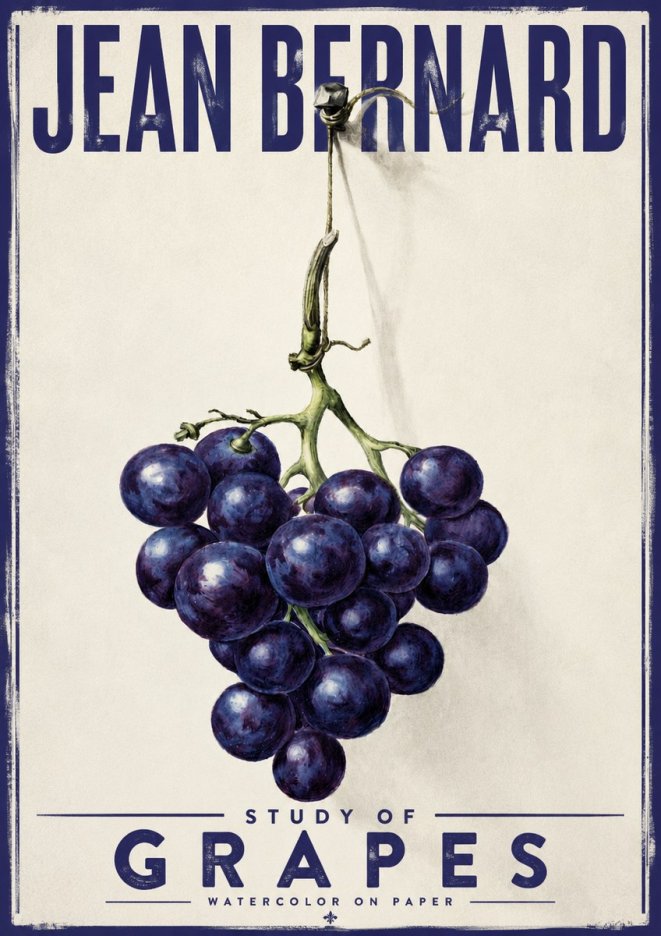 Jean Bernard Grapes No4 - Plakát