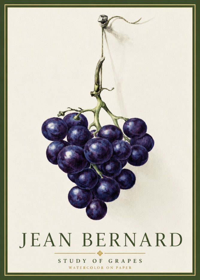 Jean Bernard Grapes No5 - Plakát