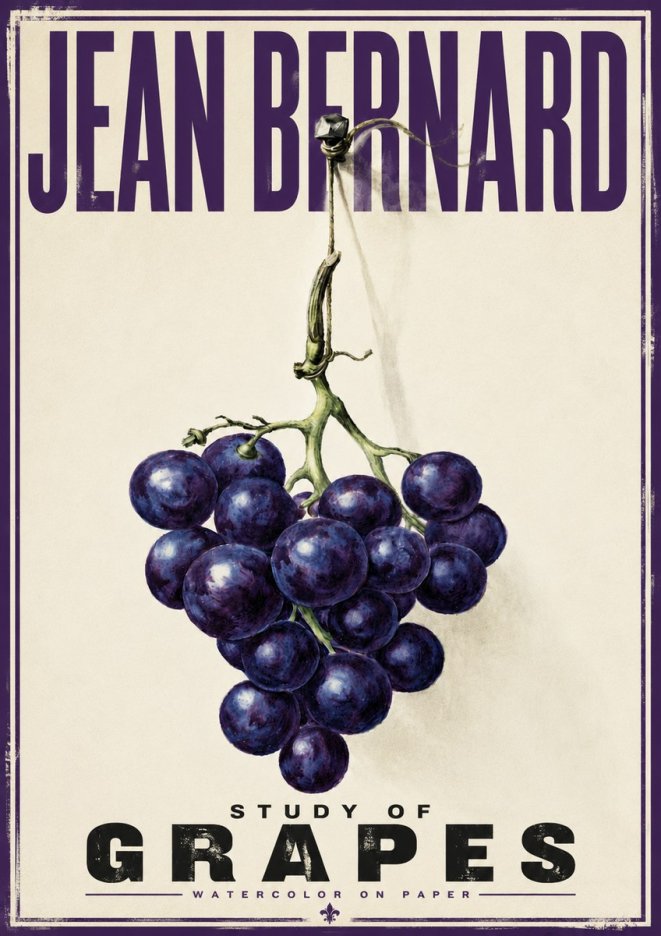 Jean Bernard Grapes No6 - Plakát