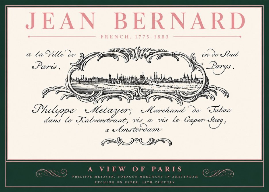 Jean Bernard A View of Paris No4 - Plakát