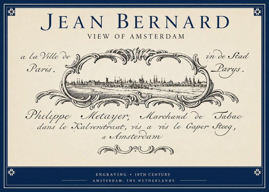 Jean Bernard A View of Paris No5 - Plakát