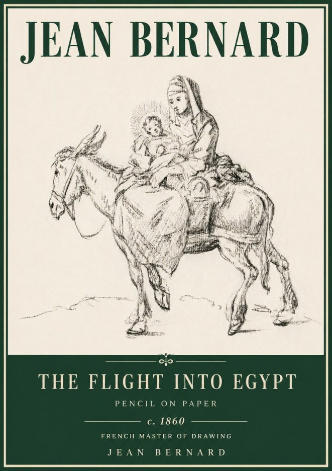 Jean Bernard The Flight into Egypt No4 - Plakát