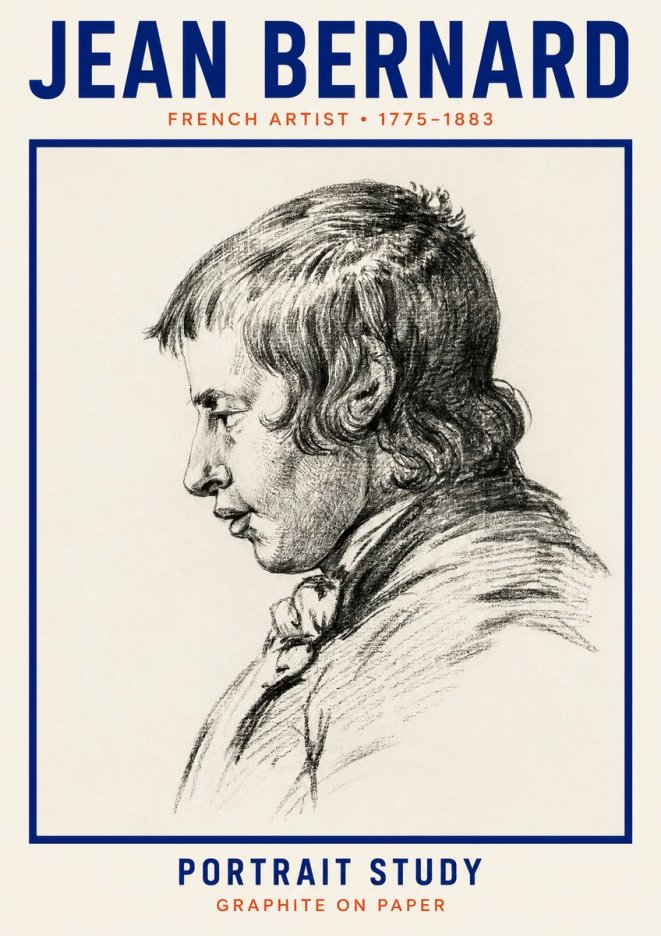Jean Bernard Portrait Study III No2 - Plakát