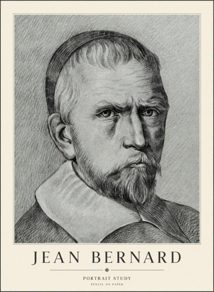 Jean Bernard Portrait Study IV No3 - Plakát