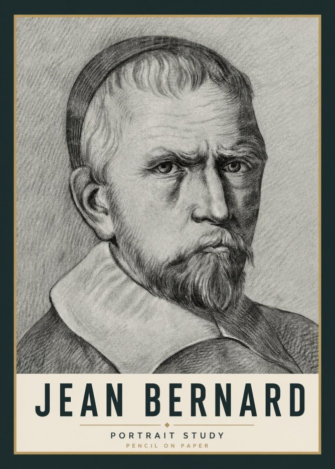 Jean Bernard Portrait Study IV No5 - Plakát