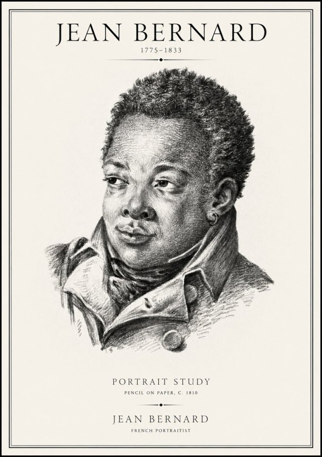 Jean Bernard Portrait Study V No1 - Plakát