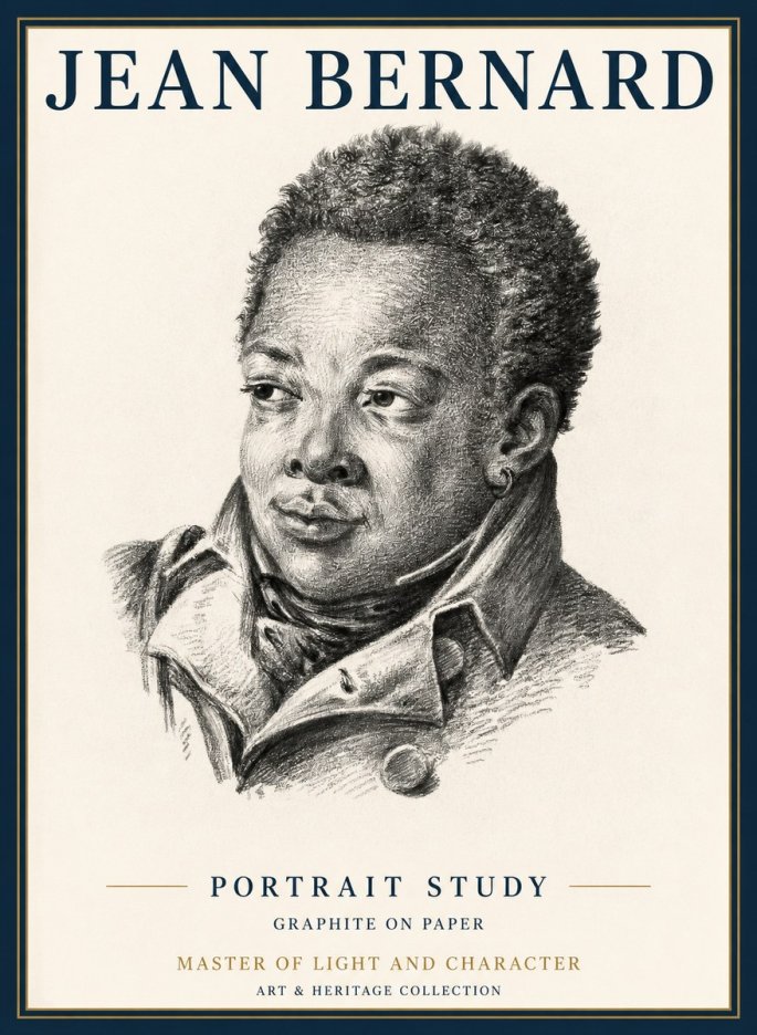 Jean Bernard Portrait Study V No2 - Plakát