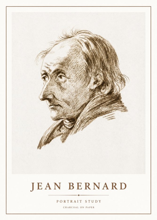 Jean Bernard Portrait of an Elderly Man No3 - Plakát