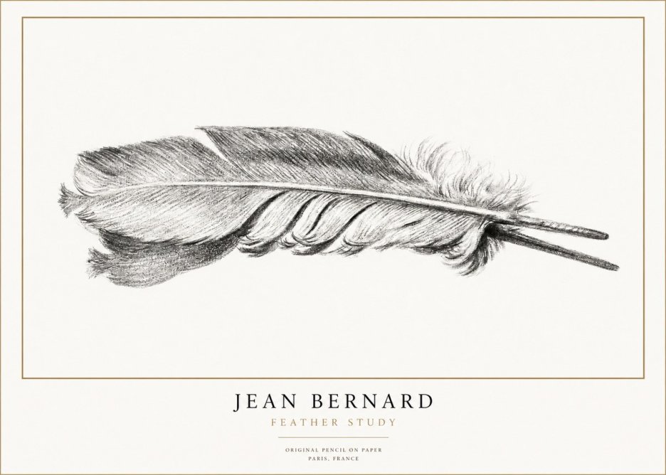 Jean Bernard Feather No3 - Plakát