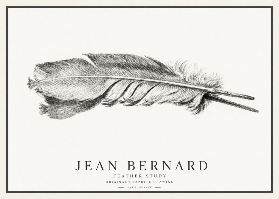 Jean Bernard Feather No4 - Plakát