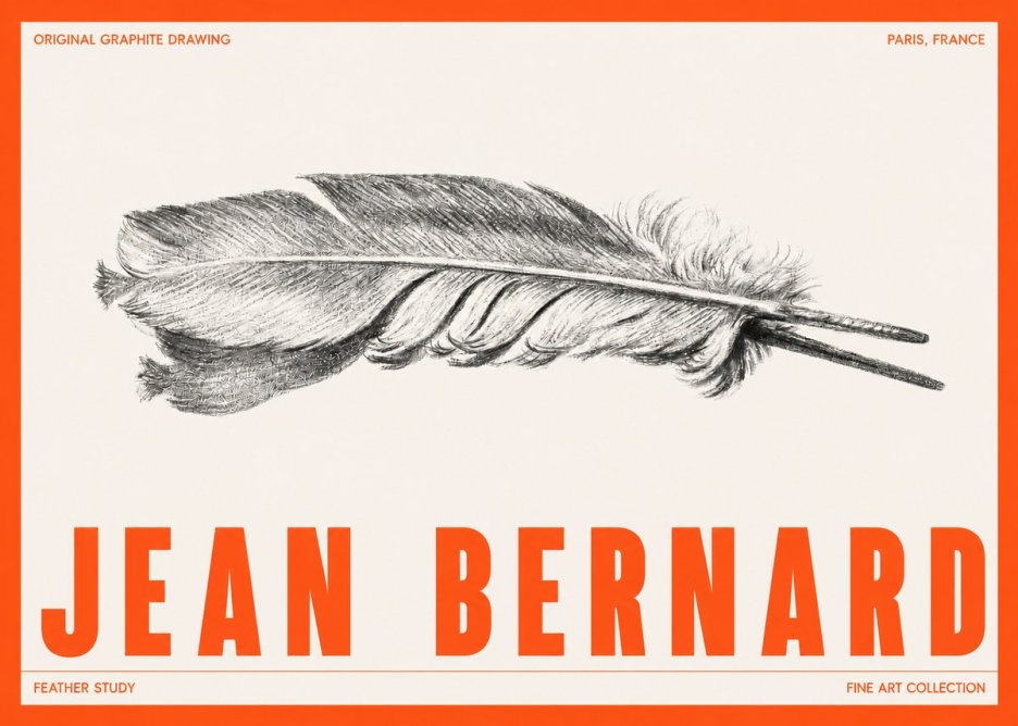 Jean Bernard Feather No5 - Plakát