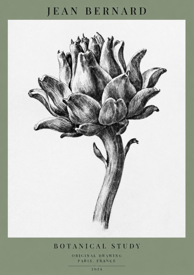 Jean Bernard Botanical Study No1 - Plakát