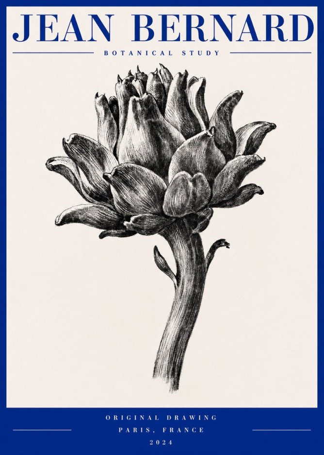 Jean Bernard Botanical Study No2 - Plakát