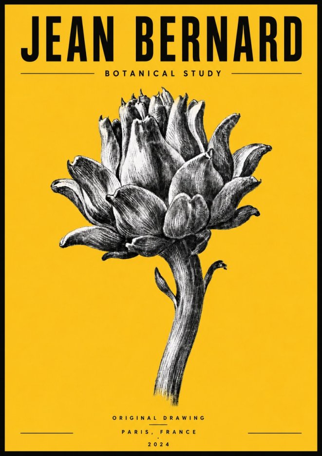 Jean Bernard Botanical Study No6 - Plakát