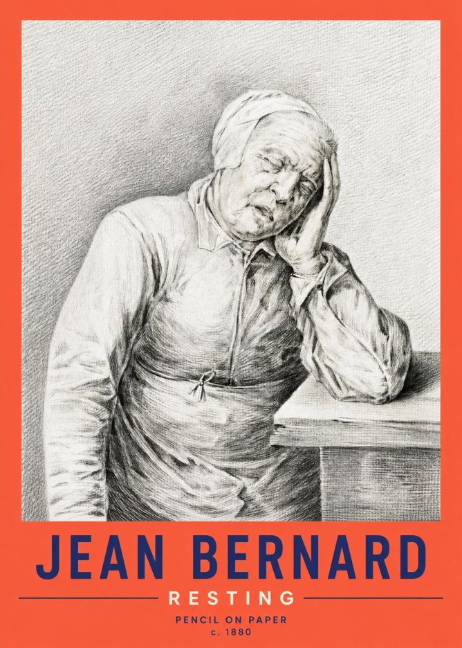 Jean Bernard Resting No2 - Plakát