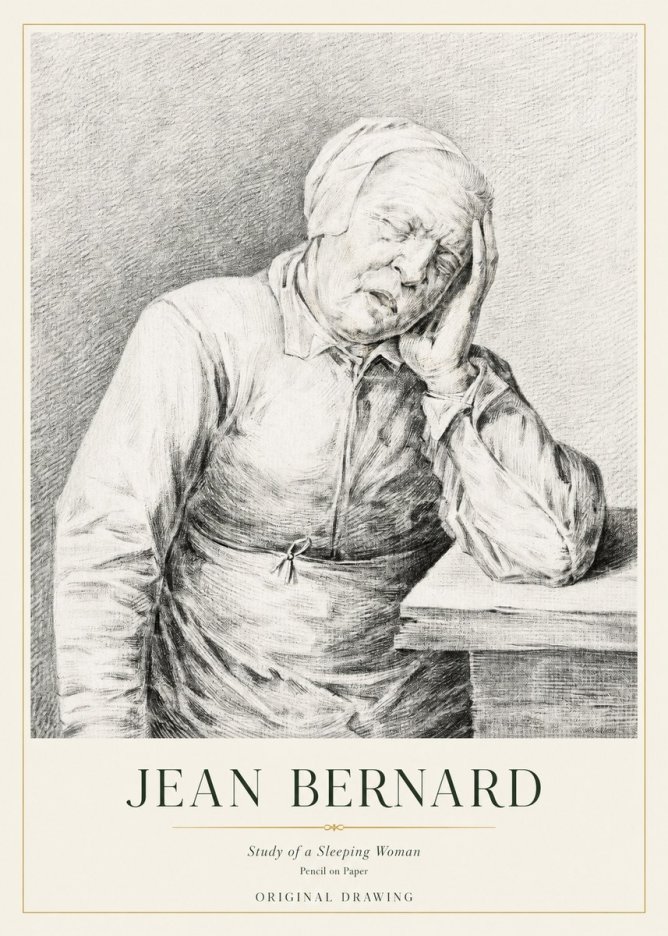 Jean Bernard Resting No4 - Plakát