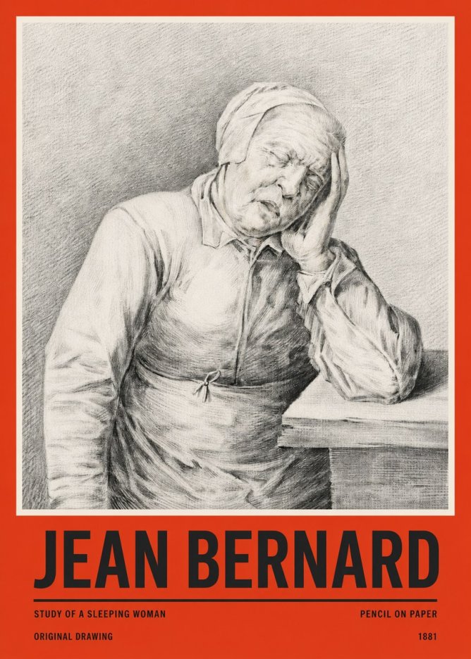 Jean Bernard Resting No5 - Plakát
