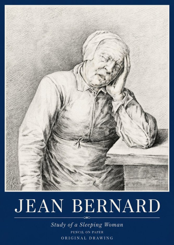 Jean Bernard Resting No6 - Plakát