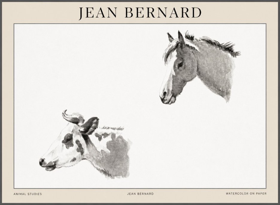 Jean Bernard Animal Studies No1 - Plakát