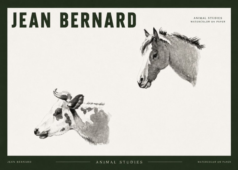 Jean Bernard Animal Studies No2 - Plakát