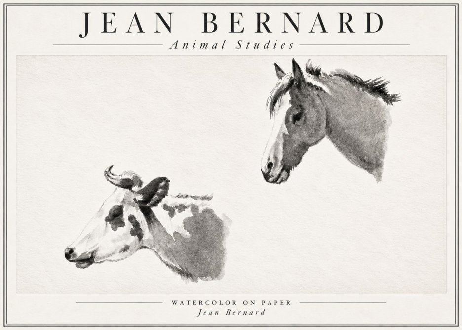 Jean Bernard Animal Studies No4 - Plakát
