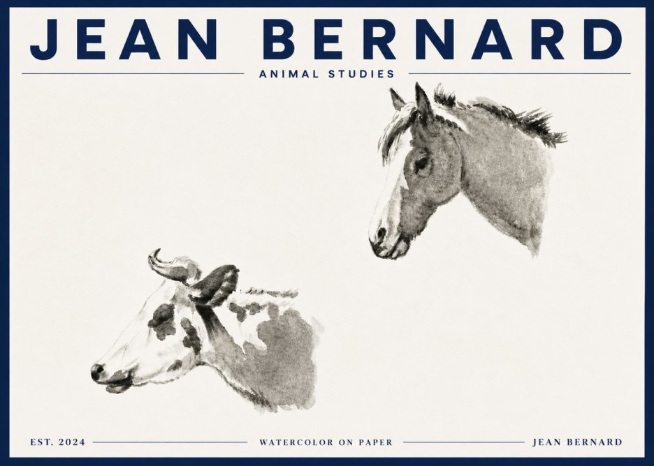 Jean Bernard Animal Studies No5 - Plakát