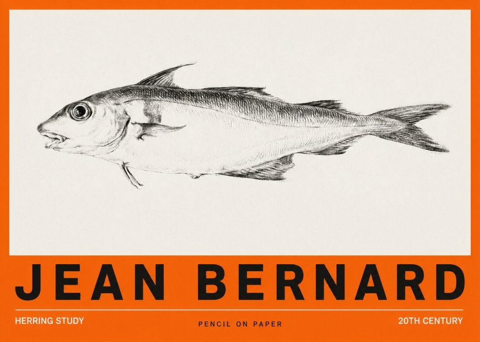 Jean Bernard Herring Study No2 - Plakát