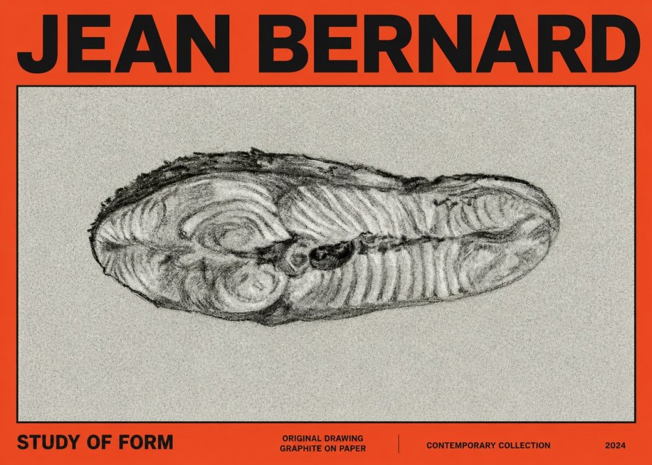Jean Bernard Study of Form I No2 - Plakát