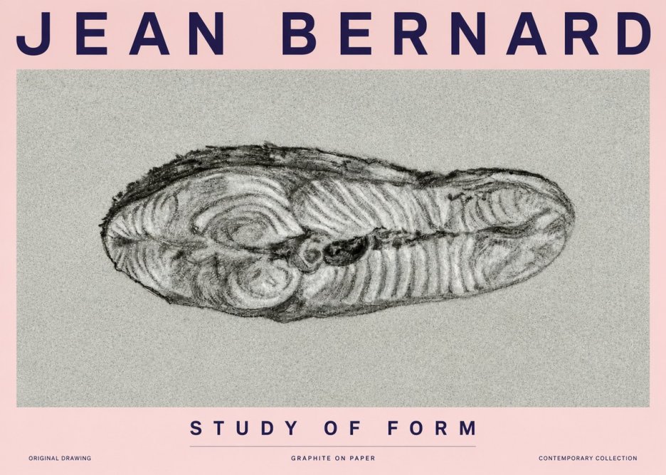 Jean Bernard Study of Form I No3 - Plakát