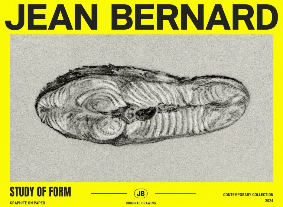 Jean Bernard Study of Form I No4 - Plakát