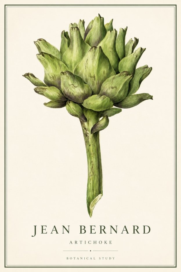 Jean Bernard Green Artichoke No3 - Plakát
