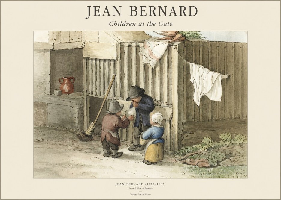Jean Bernard Children at the Gate No1 - Plakát