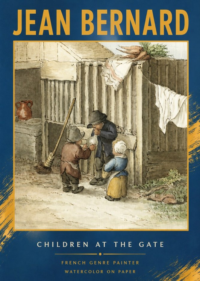 Jean Bernard Children at the Gate No2 - Plakát