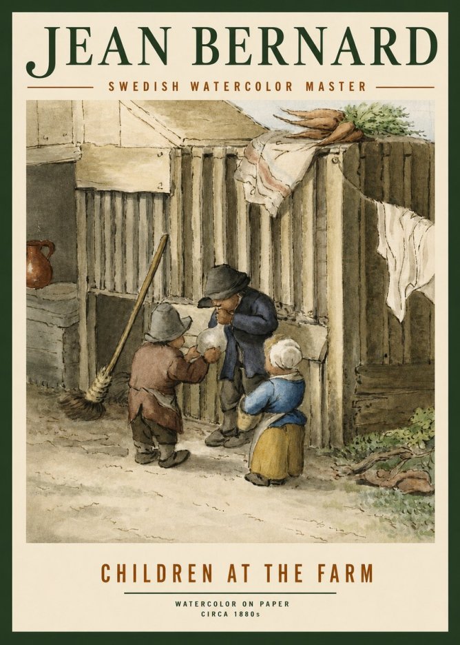 Jean Bernard Children at the Gate No4 - Plakát