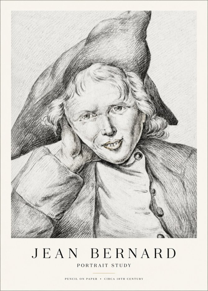 Jean Bernard Portrait Study VII No1 - Plakát