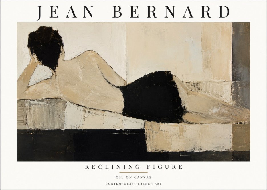 Jean Bernard Study of a Horse VIII No3 - Plakát