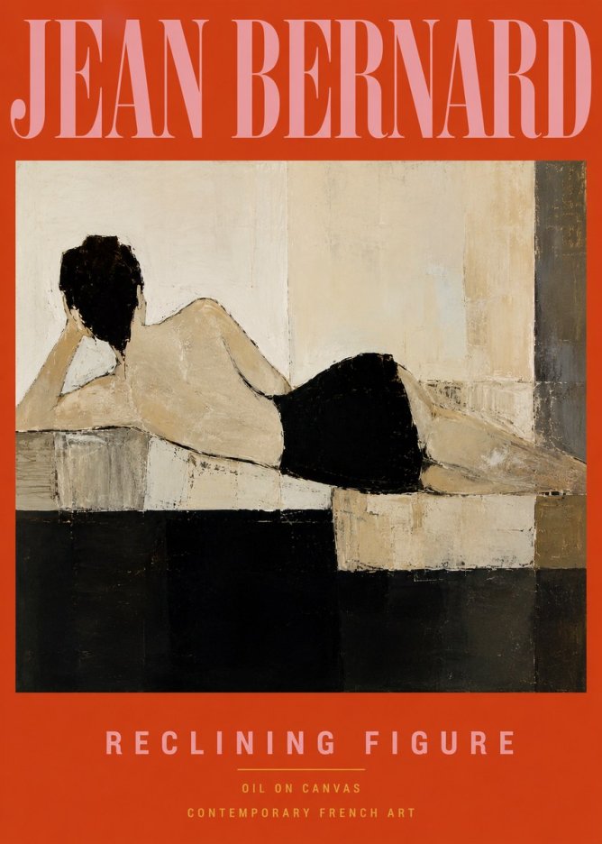 Jean Bernard Study of a Horse VIII No4 - Plakát